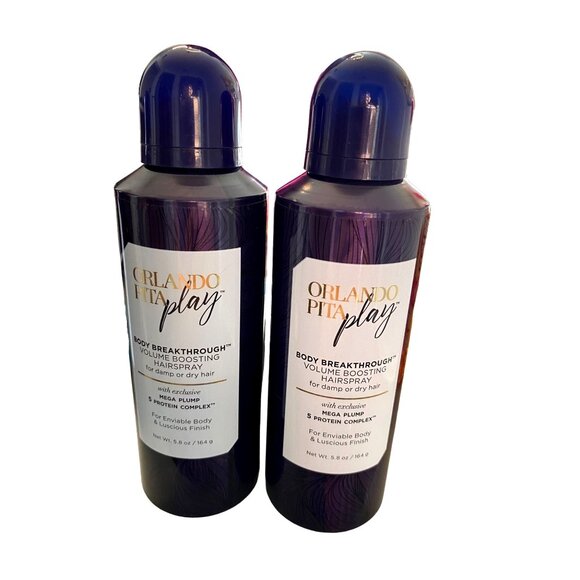 Orlando Pita Play Body Breakthrough Volume Boosting Hairspray - 2 Pack - 5.8 Oz - Picture 1 of 3
